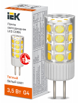 Лампа светодиод 3,5Вт капсула G4 3000К 333Лм CORN керамика IEK (1/10/500)