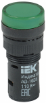 Лампа матрица AD16DS d16мм 110В зеленый IEK (10/600)