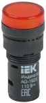 Лампа матрица AD16DS d16мм 110В красный IEK (10/600)