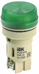 Лампа сигнальная ENR-22 d=22мм зеленый неон/240В цилиндр IEK (10/600)