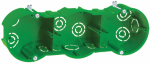 Коробка подрозетник с/у в г/к зеленый КМ40024 212х70х45 IP20 IEK (1/45)