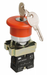 Кнопка Грибок LAY5-BS142 d=22мм 1р 240В с ключом красная IEK (1/20)
