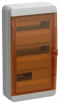 Бокс КМПн-36мод настен пласт сер (дв.прозр оранжевая) 3 ряда IP65 TEKFOR IEK (1/1/4)