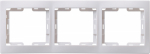 Рамка 3гн белый вертикальная РВ-3-КБ Кварта IEK (1/25/500)