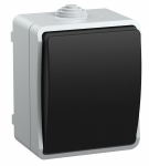 Выключатель 1кл о/у серый IP54 ВС20-1-0-ФСр Форс IEK (1/10)