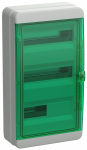 Бокс КМПн-36мод настен пласт сер (дв.прозр зеленая) 3 ряда IP65 TEKFOR IEK (1/1/4)