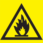 Наклейка самоклеющаяся "Пожароопасно" 150х150мм IEK (1/10)
