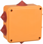 Коробка распаячная огнестойкая ПС 100х100х50 4Р 4мм2 6 вводов IP55 IEK (1/48)