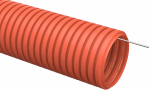 Труба гофрированная d16 ПНД оранжевая с зондом IEK (100)