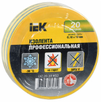 Изолента желто-зеленая 19/20м IEK (10/200)