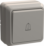 Выключатель 1кл кнопочный о/у крем IP20 ВСк20-1-0-ОКм Октава IEK (1/36/432)