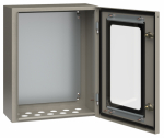 Щит с монтажной панелью ЩМП2-0 500х400х220 настен с зам. металл с прозрач.дверцей IP54 IEK (1)