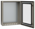 Щит с монтажной панелью ЩМП3-0 650х500х220 настен с зам. металл с прозрач.дверцей IP54 IEK (1)