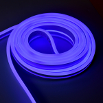 Комплект Лента светодиод Гибкий неон  голубой свет 5м, 2835 120-8-IP65-220В +драйвер IEK