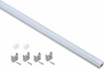 Профиль алюм для светодиод ленты 1712 накладной прямоугольный 2м (к-т аксес) ОПАЛ IEK (1/40)