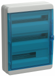 Бокс КМПн-54мод настен пласт сер (дв.прозр синяя) 3 ряда IP65 TEKFOR IEK (1/1/4)