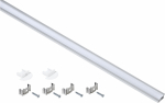 Профиль алюм для светодиод ленты 2207 встраиваемый трапецевидный 2м (к-т аксес) ОПАЛ IEK (1/60)