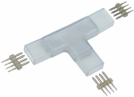 Коннектор Т-образный для светодиод ленты RGB 14мм (разъем-разъем-разъем) (5шт/упак) IEK (1/50)