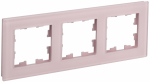 Рамка 3гн стекло розовый матовый РУ-3-2-Бр BRITE IEK (5/50)