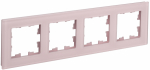 Рамка 4гн стекло розовый матовый РУ-4-2-Бр BRITE IEK (5/50)